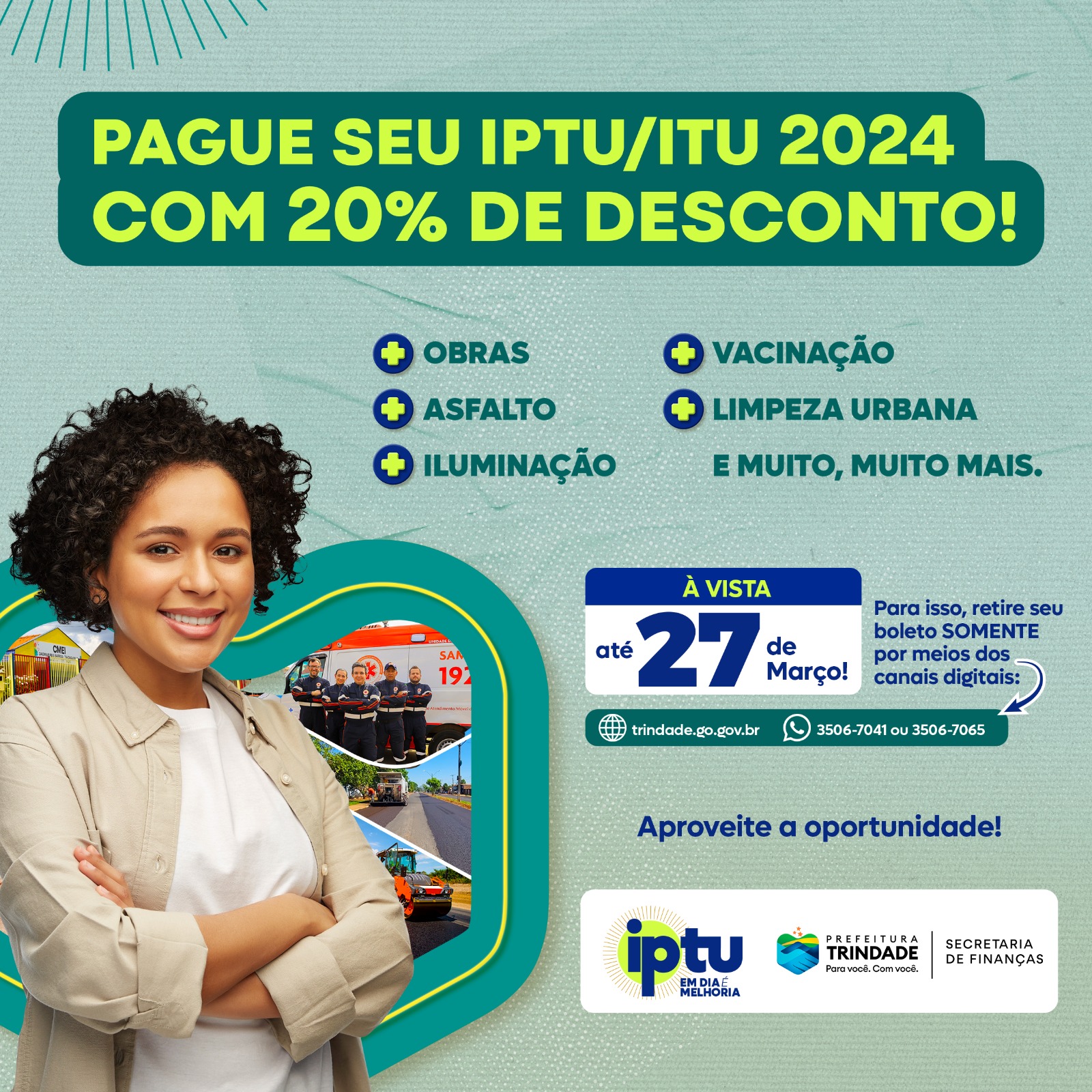 IPTU 2024 CONTRIBUINTES JÁ PODEM RETIRAR BOLETO NAS REDES SOCIAIS PARA