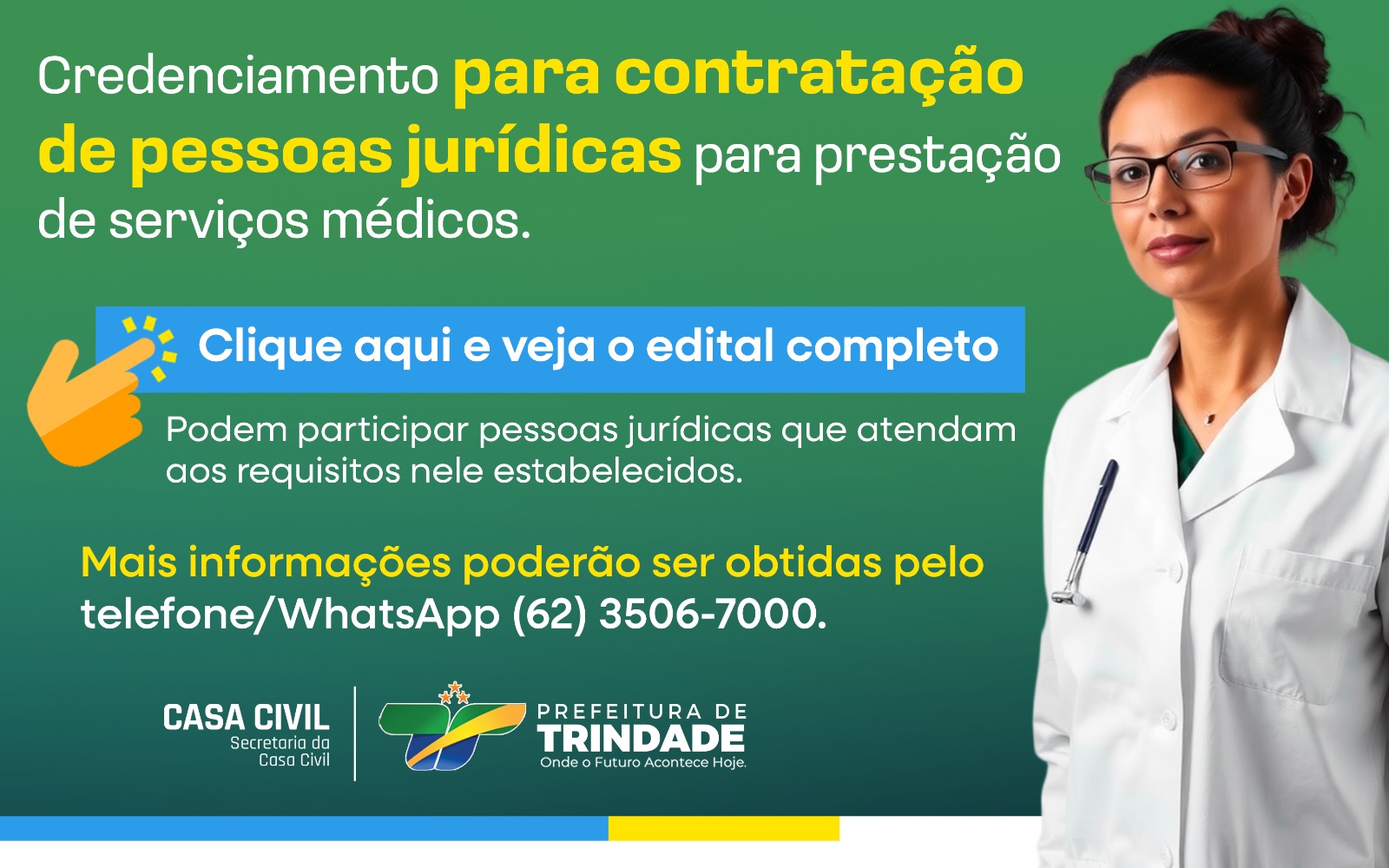 Credenciamento para contratação de pessoas jurídicas para prestação de serviços médicos